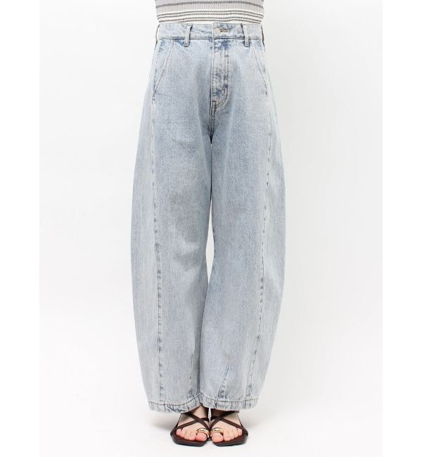 LAGUNAMOON「セミワイドカーブデニムパンツ」|デニム|