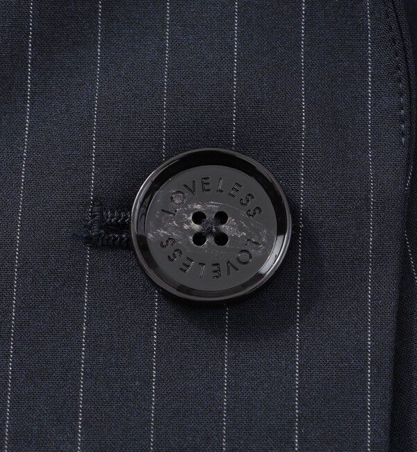  「ウォッシャブルストライプハーフスリーブジャケット」|テーラードジャケット|