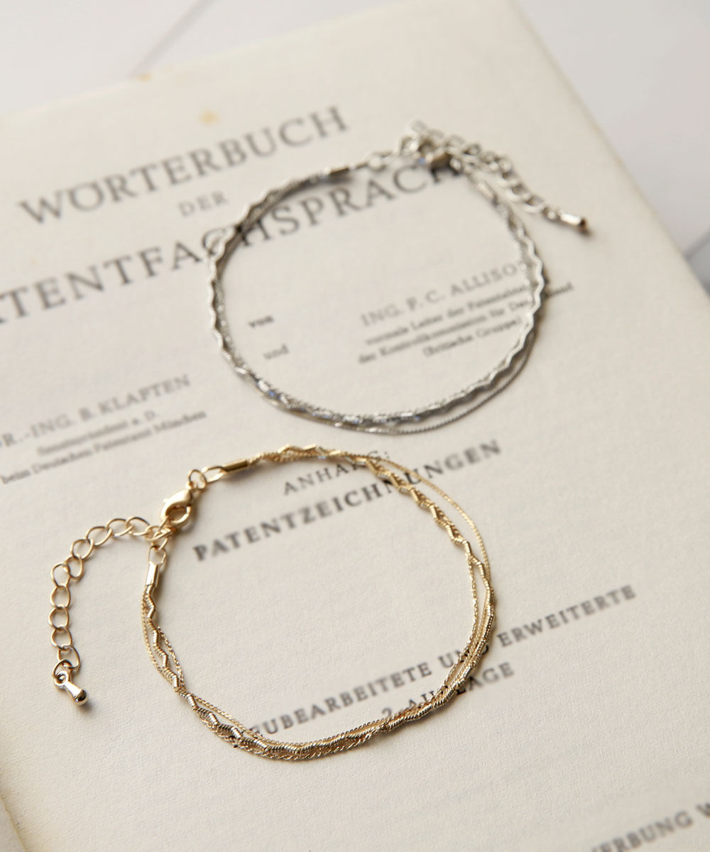 colleca la「ミックスチェーンブレスレット」|ブレスレット・バングル|