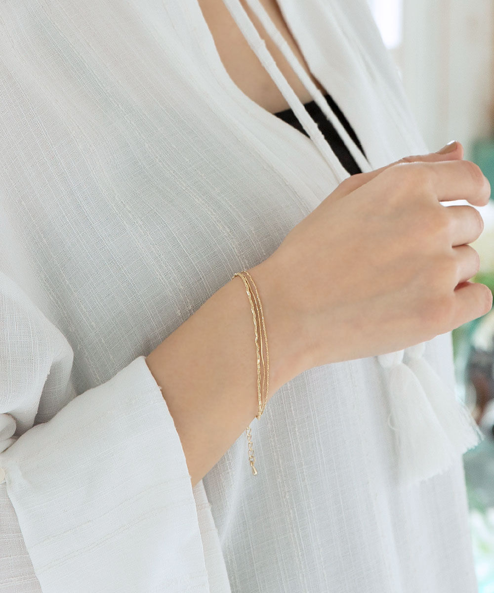 colleca la「ミックスチェーンブレスレット」|ブレスレット・バングル|