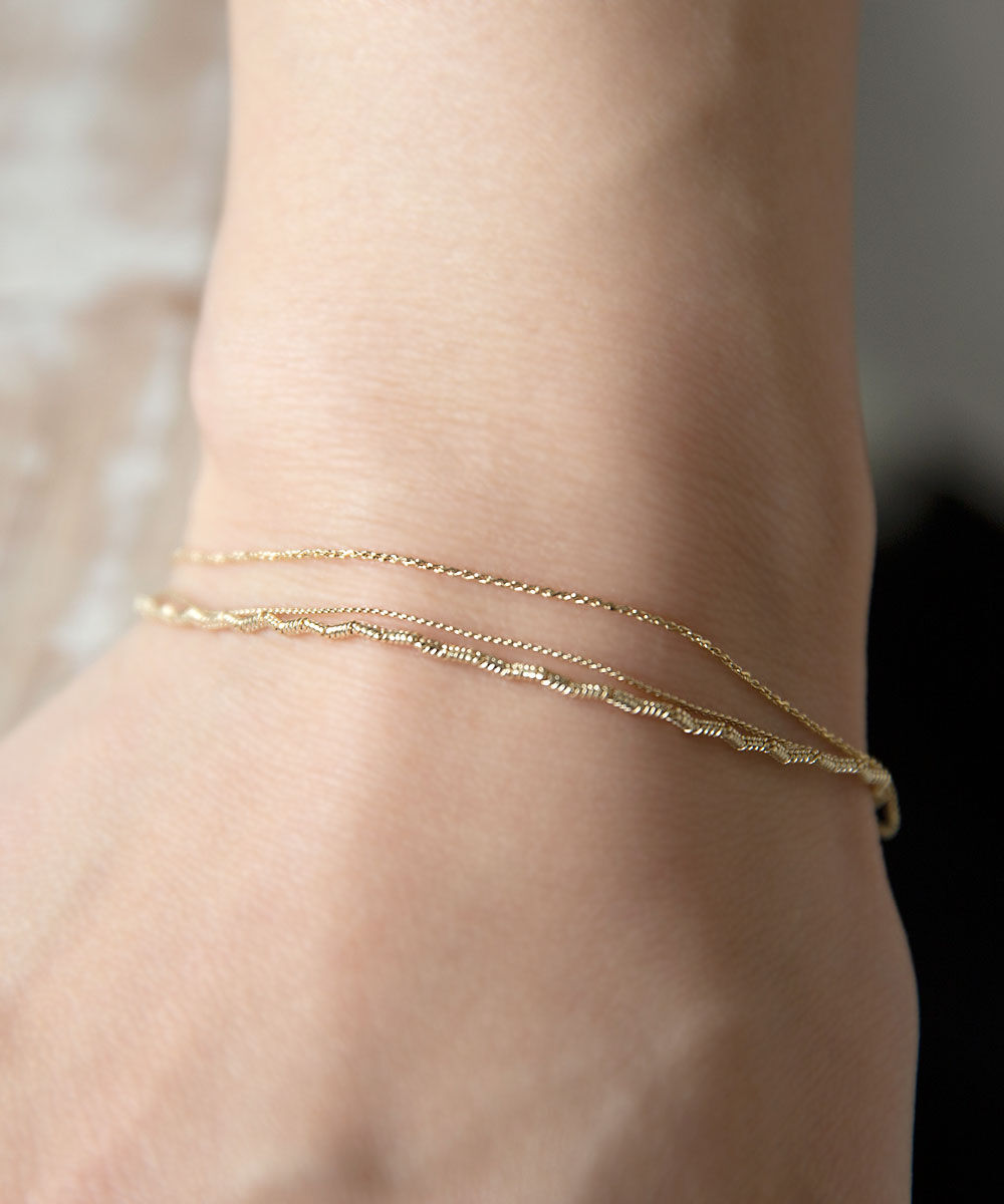 colleca la「ミックスチェーンブレスレット」|ブレスレット・バングル|