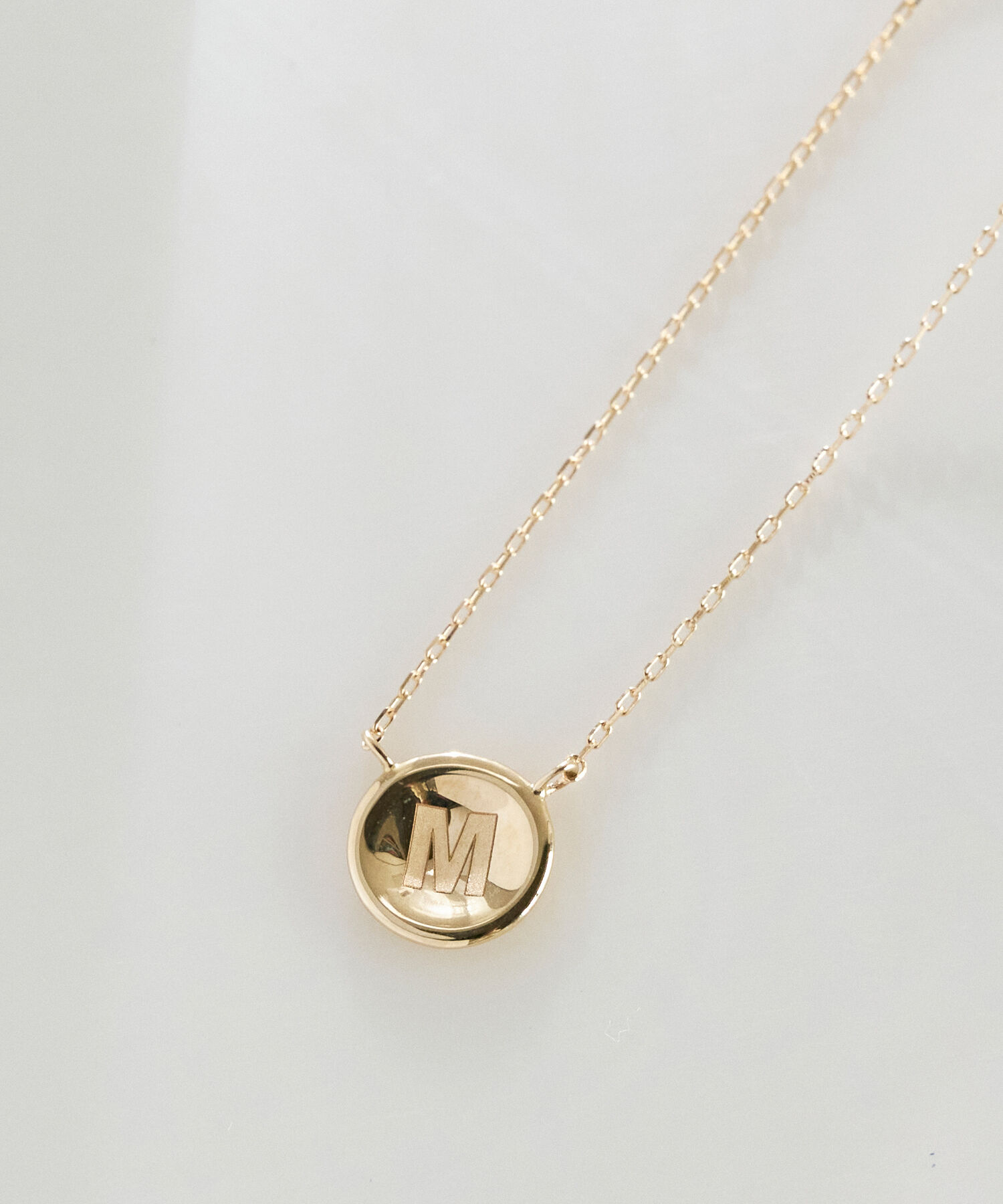 JUPITER「【K10】イニシャルコインネックレス」|ネックレス|