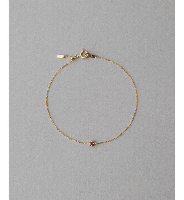 ete「K18YG フルール ブレスレット（誕生石 1・2・3・6・8・10・11・12月）」|ブレスレット・バングル|B