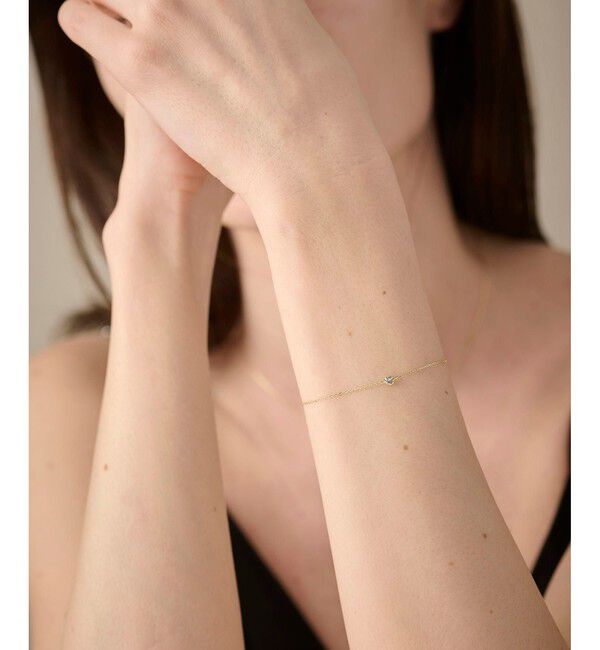 ete「K18YG フルール ブレスレット（誕生石 1・2・3・6・8・10・11・12月）」|ブレスレット・バングル|