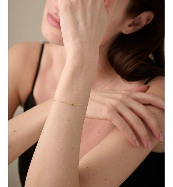 ete「K18YG フルール ブレスレット（誕生石 1・2・3・6・8・10・11・12月）」|ブレスレット・バングル|