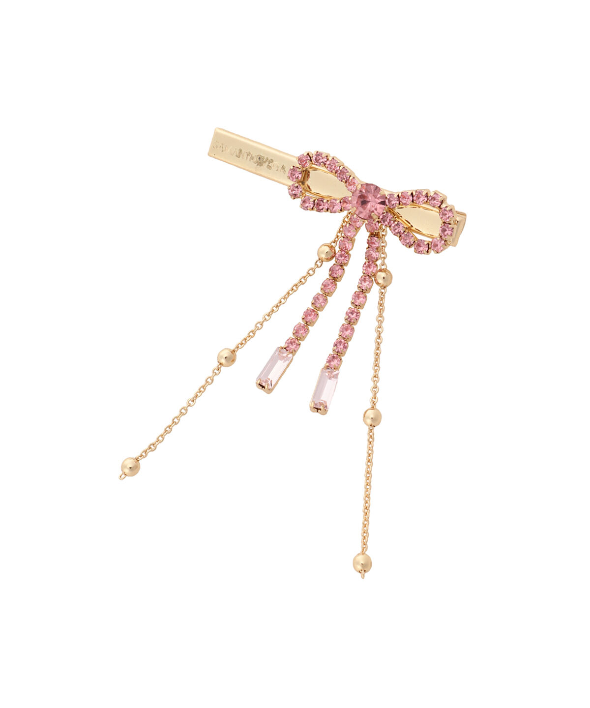 Samantha Vega「スウィングリボン ヘアアクセサリー」|チャーム・キーホルダー|ピンク