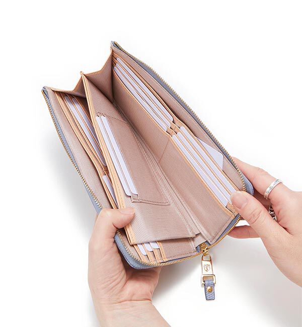 TOPKAPI 「イタリアンレザー・リザード型押し・Lファスナー長財布マチ付き LUCIA[ルチア]」|財布|