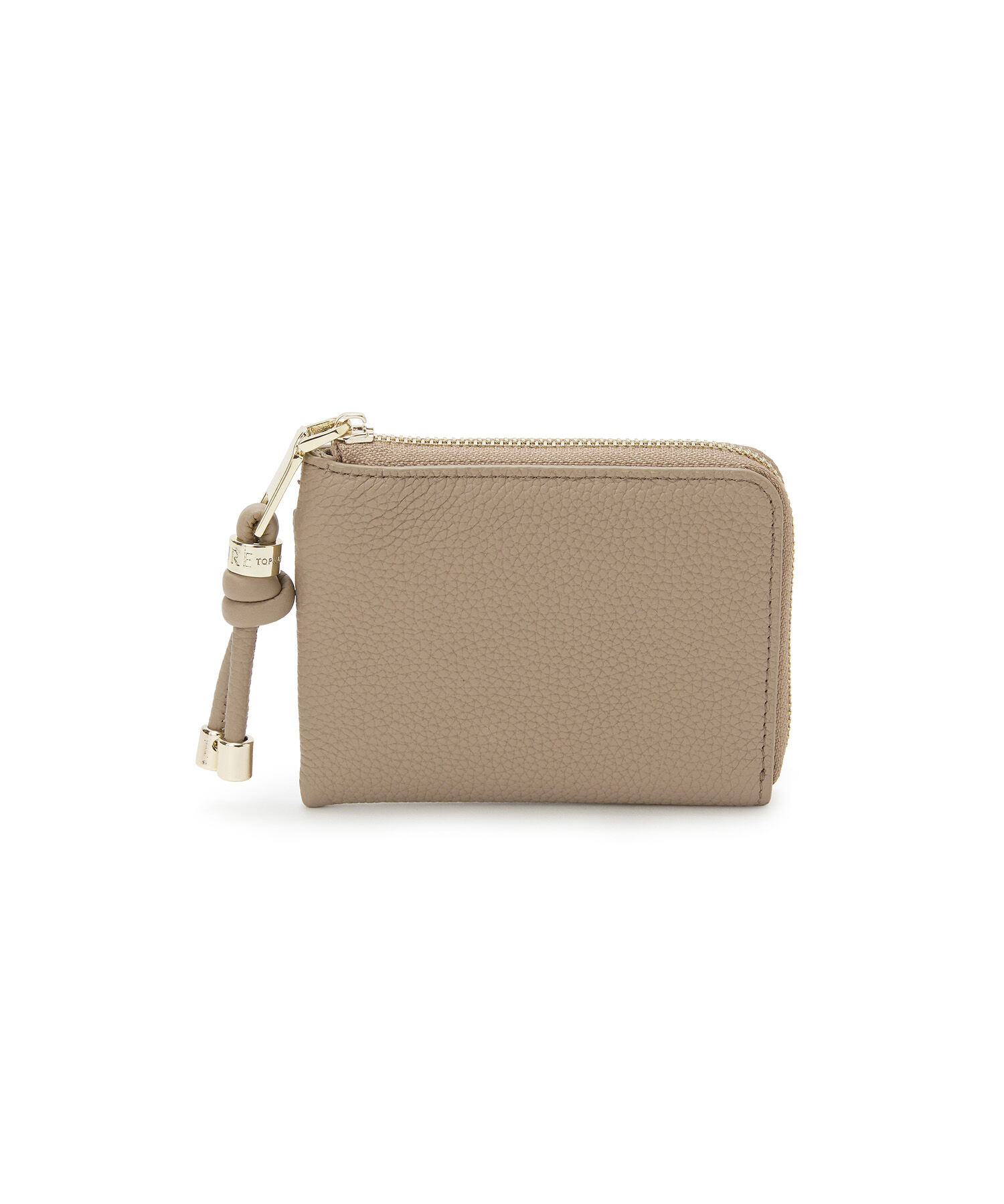 TOPKAPI TREASURE「【TREASURE TOPKAPI】シュリンクレザー Lファスナー ミニ 財布」|財布|グレージュ