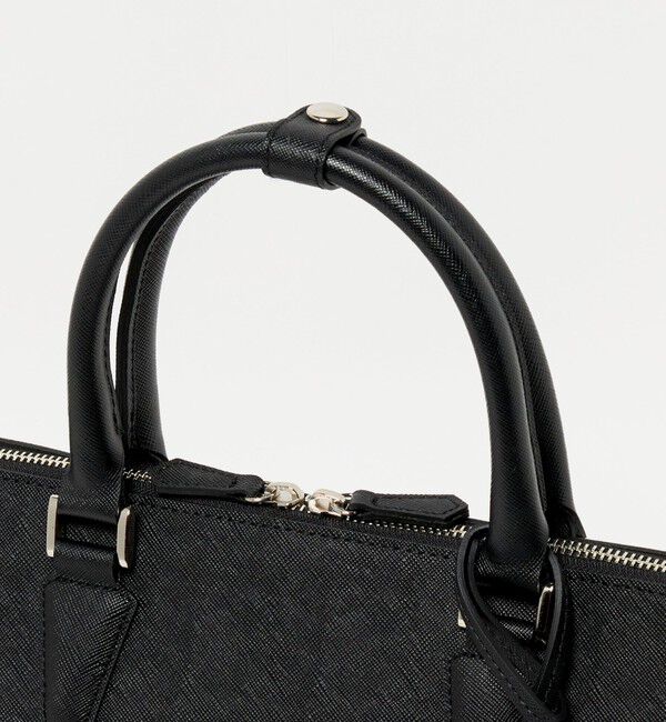 UNITED ARROWS「レザー ラウンド ブリーフケース」|ビジネスバッグ|