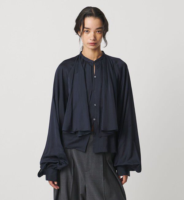 AEWEN MATOPH「＜AEWEN MATOPH＞スカーフ ラグランブラウス ‐ウォッシャブル‐」|シャツ・ブラウス|