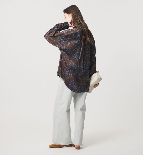 UNITED ARROWS「アブストラクトフラワー シャツ ‐ウォッシャブル‐」|シャツ・ブラウス|