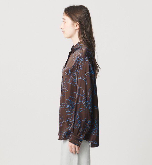 UNITED ARROWS「アブストラクトフラワー シャツ ‐ウォッシャブル‐」|シャツ・ブラウス|