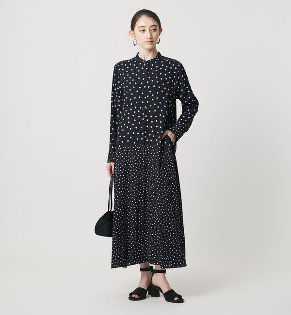 UNITED ARROWS「プリント シャツワンピース ‐ウォッシャブル‐」|ワンピース|