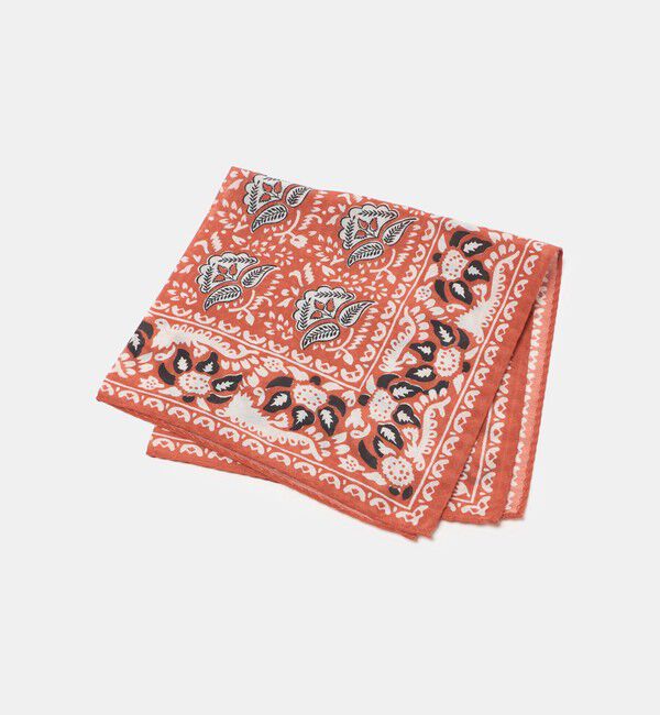 UNITED ARROWS「＜ARCURI＞ペイズリー ポケットチーフ」|ハンカチ|ORANGE
