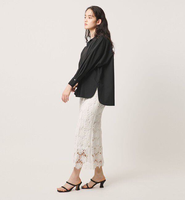 UNITED ARROWS「スキッパー プルオーバー 8分袖 シャツ」|シャツ・ブラウス|