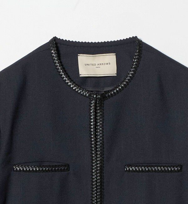 UNITED ARROWS「Spiree ASAMI ノーカラー ジャケット」|ノーカラージャケット|