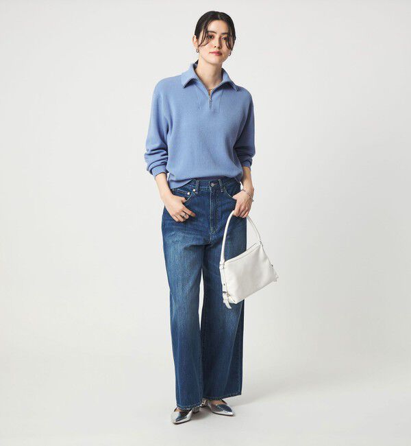 UNITED ARROWS green label relaxing「ハーフ ジップ プルオーバー ウォッシャブル」|ニット・セーター|