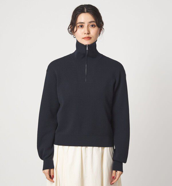 UNITED ARROWS green label relaxing「ハーフ ジップ プルオーバー ウォッシャブル」|ニット・セーター|