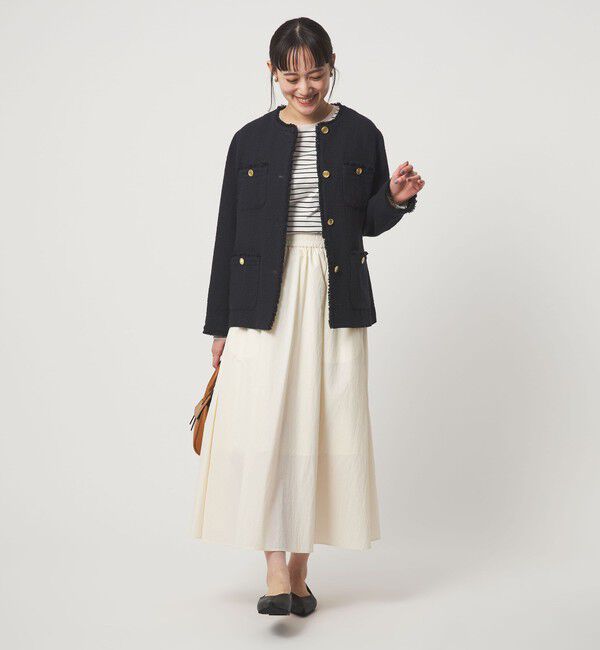 UNITED ARROWS green label relaxing「［size SHORTあり］Bisentino ノーカラー ジャケット」|ノーカラージャケット|