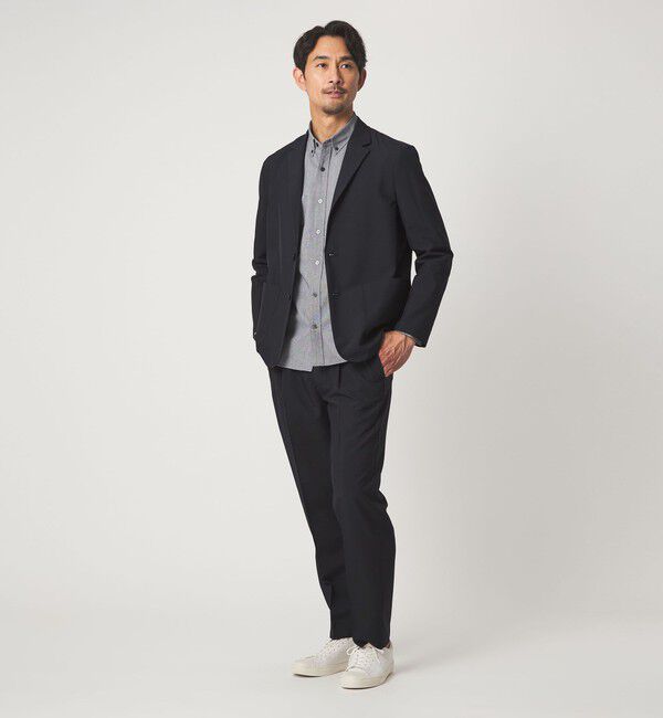 UNITED ARROWS green label relaxing「【WEB限定】JUST fit ドライポリエステル リラックス セットアップ -吸水速乾-」|テーラードジャケット|NAVY
