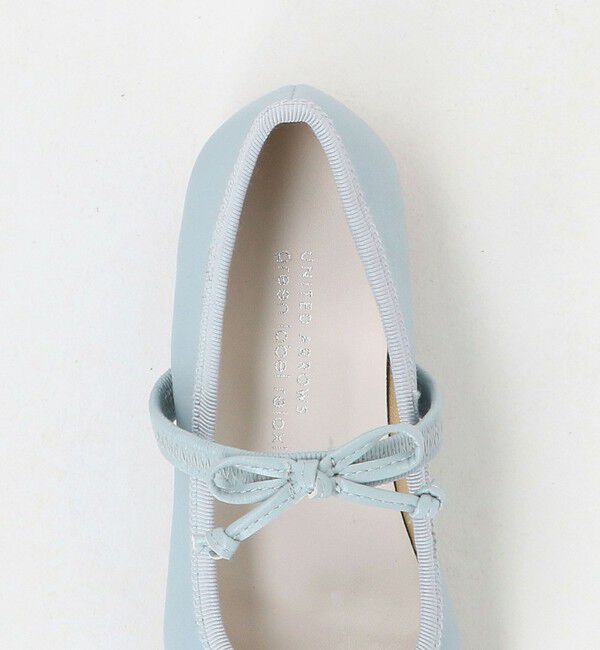 UNITED ARROWS green label relaxing「スクエアリボン フラットシューズ / キッズ  17cm-23cm」|バレエシューズ|