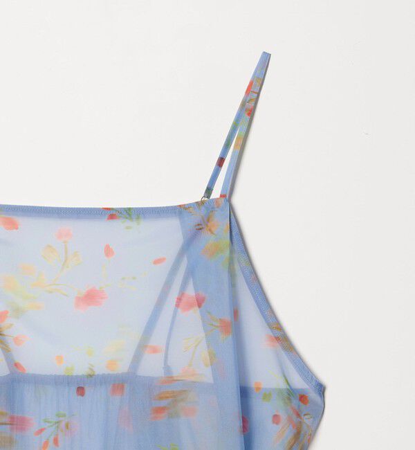 EMMEL REFINES「＜EMMEL REFINES＞EM フラワープリント シアー キャミ ワンピース」|ワンピース|