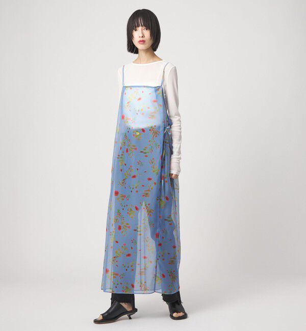 EMMEL REFINES「＜EMMEL REFINES＞EM フラワープリント シアー キャミ ワンピース」|ワンピース|