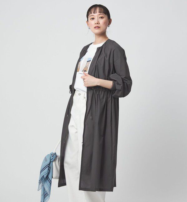 UNITED ARROWS green label relaxing「ギャザー ドロスト コート 撥水」|その他|