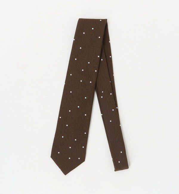 UNITED ARROWS green label relaxing「GLR ジャパン ヴィンテージ 8.0cm ドット ネクタイ」|ネクタイ・蝶ネクタイ|DK.BROWN