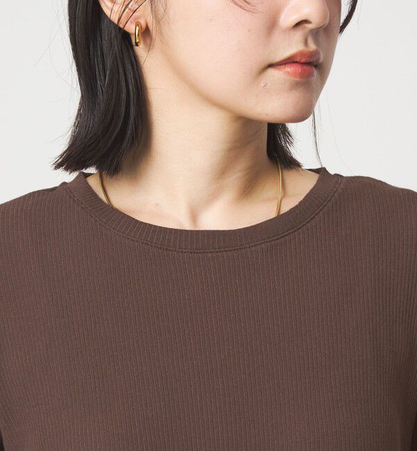 UNITED ARROWS green label relaxing「【WEB限定】＜at ease＞シアーテレコ ロングスリーブ カットソー」|Tシャツ・カットソー|