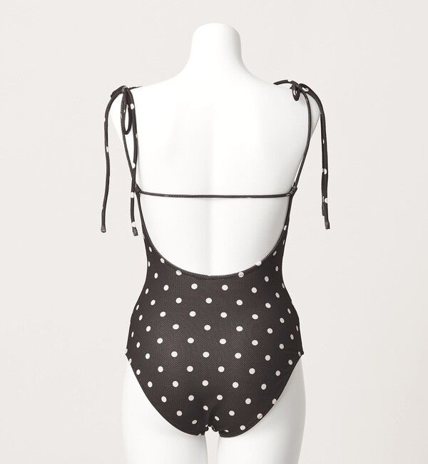 UNITED ARROWS green label relaxing「ハイネックWリボン ドット柄 ワンピース スイムウェア / 水着」|その他|