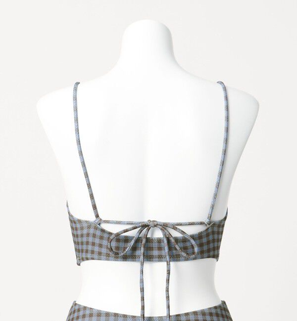 UNITED ARROWS green label relaxing「ハイネックビスチェ チェック柄 A スイムウェア / 水着」|スポーツ|