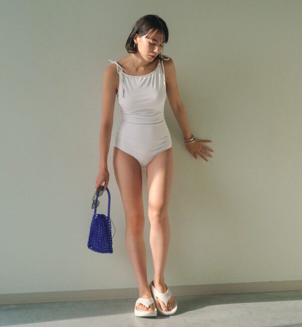 UNITED ARROWS green label relaxing「ハイネックWリボン ワンピース スイムウェア / 水着 」|スポーツ|