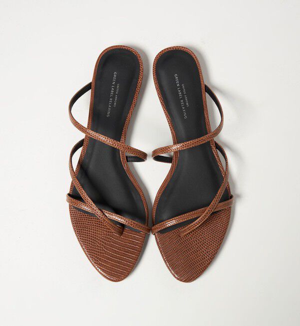 UNITED ARROWS green label relaxing「ライン フラット サンダル」|サンダル|MD.BROWN