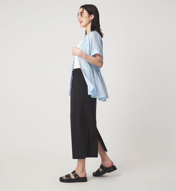 UNITED ARROWS green label relaxing「【結論シリーズ】ギャザーハイウエストブラウス［size SHORTあり］」|シャツ・ブラウス|