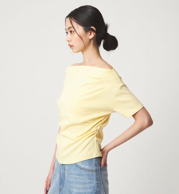 EMMEL REFINES「＜EMMEL REFINES＞EM ベアフライス オフショル トップス」|Tシャツ・カットソー|