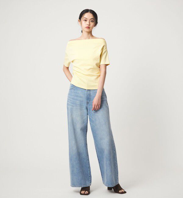 EMMEL REFINES「＜EMMEL REFINES＞EM ベアフライス オフショル トップス」|Tシャツ・カットソー|