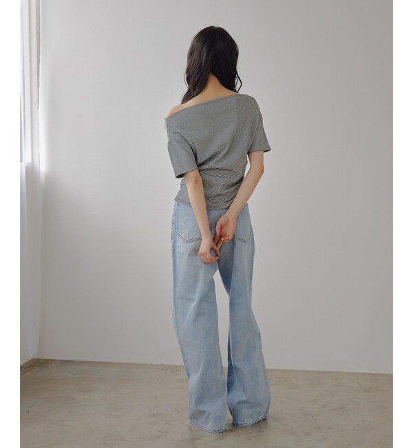 EMMEL REFINES「＜EMMEL REFINES＞EM ベアフライス オフショル トップス」|Tシャツ・カットソー|