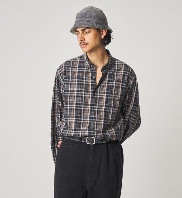 STEVEN ALAN「＜Steven Alan＞ マドラスチェック シングルニードル シャツ LOOSE」|シャツ・ブラウス|
