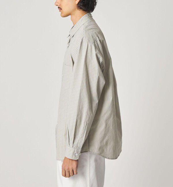 STEVEN ALAN「＜Steven Alan＞ オーガニックコットン マイクロチェック リバースシーム シャツ LOOSE」|シャツ・ブラウス|