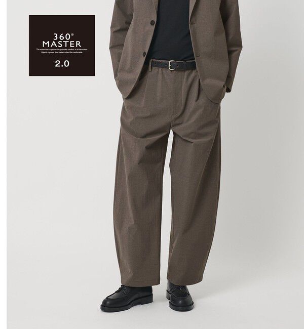 BEAUTY&YOUTH UNITED ARROWS「360&deg;MASTER 2.0 カーブ イージーパンツ NO.11 セットアップ対応 ストレッチ 撥水 ウォッシャブル」|チノ|MD.GRAY