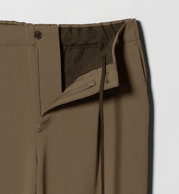 BEAUTY&YOUTH UNITED ARROWS「トリクシオン/TRIXION シャンブレー 1P テーパード スラックス NO.5 セットアップ対応 ウォッシャブル」|チノ|