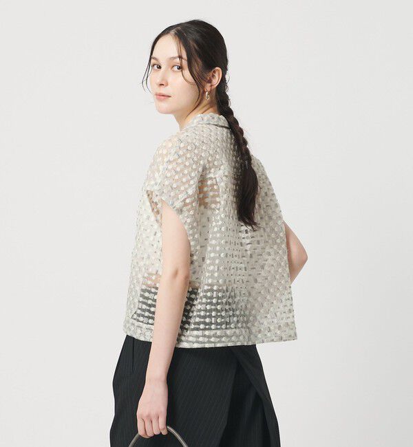 BEAUTY&YOUTH UNITED ARROWS「シアージャガード ショートスリーブ シャツ」|シャツ・ブラウス|LT.GRAY