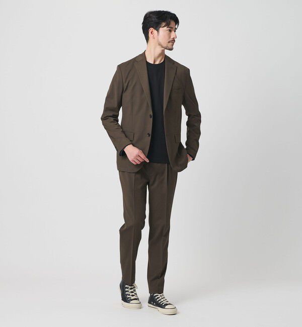 BEAUTY&YOUTH UNITED ARROWS「【WEB限定 WARDROBE SMART】TW ツイル セットアップ/ジャケット＆イージーパンツ」|スーツ|DK.BROWN