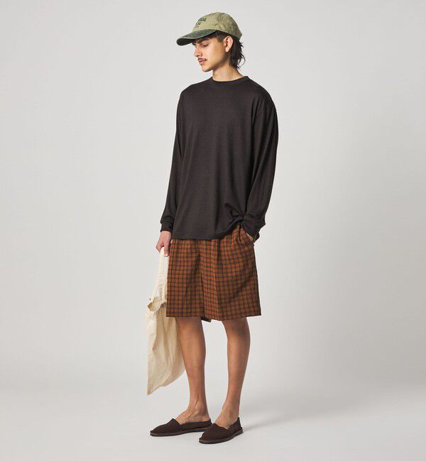 STEVEN ALAN「＜Steven Alan＞ メリノウール クルーネック ロングスリーブ Tシャツ」|Tシャツ・カットソー|