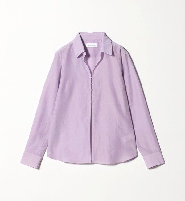 ATTISESSION「＜ATTISESSION＞コットン シルク ホック シャツ」|シャツ・ブラウス|