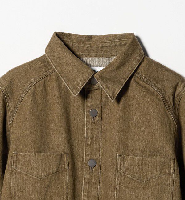 ATTISESSION「＜ATTISESSION＞ブラウン デニム シャツ」|シャツ・ブラウス|