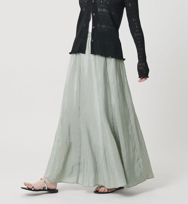 BEAUTY&YOUTH UNITED ARROWS「セルロースナイロン ワッシャーロングスカート ウォッシャブル」|スカート|