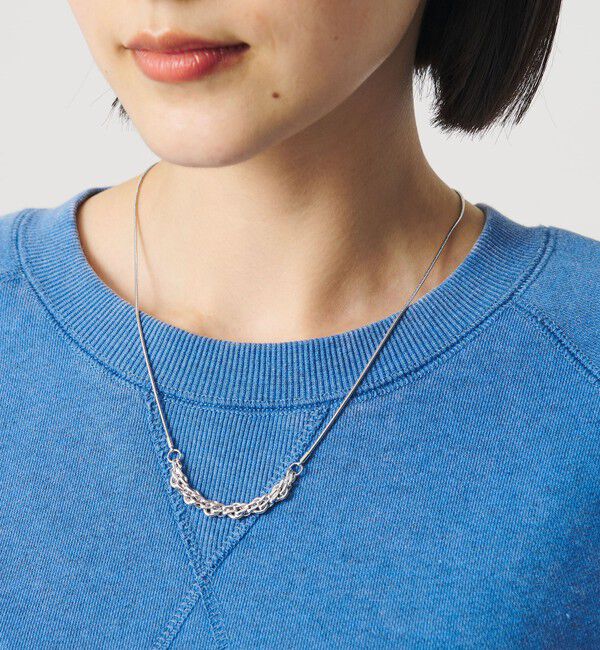 BEAUTY&YOUTH UNITED ARROWS「メタル チェーンモチーフ スライダー ネックレス」|ネックレス|SILVER