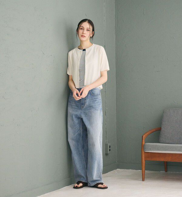 BEAUTY&YOUTH UNITED ARROWS「ワイド ルーズ デニムパンツ」|デニム|